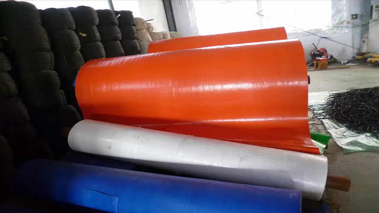 Blue + Orange Color Pe Tarpaulin Roll Buy Blue + Orange Pe Tarpaulin