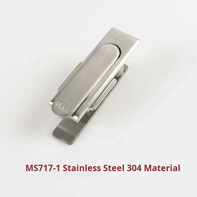 Stainless Steel Alloy MS717 Flat Lock for Distribution Box Cabinet Doors Cutting 6000 Series Decorations Application details
