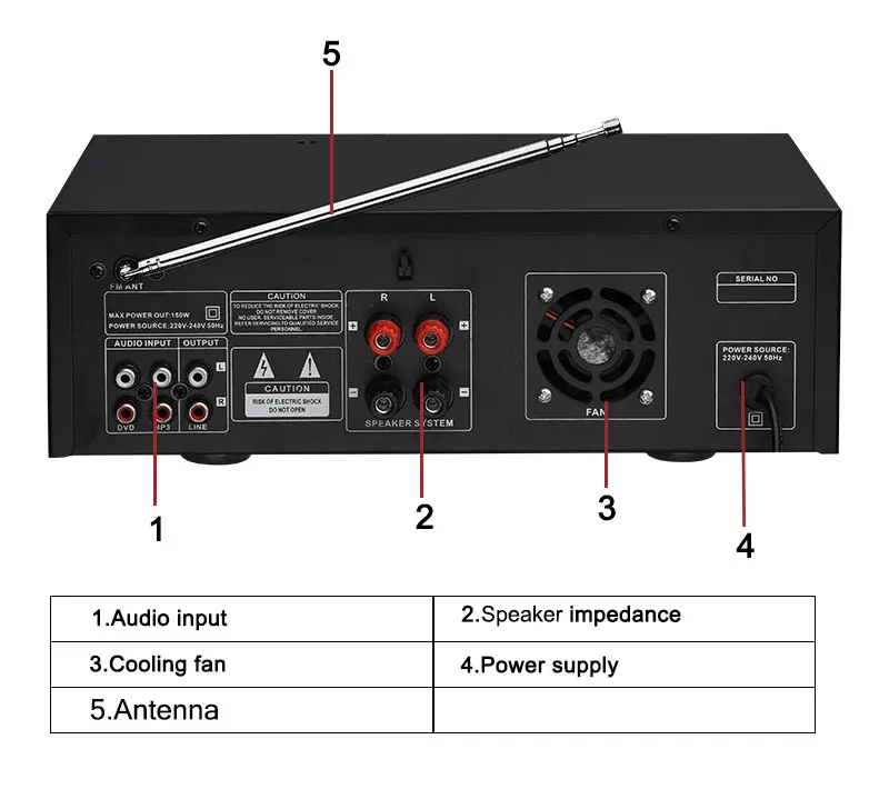 Promotional Stereo 100watt Ktv Professional Karaoke 2 Channel Amplifier