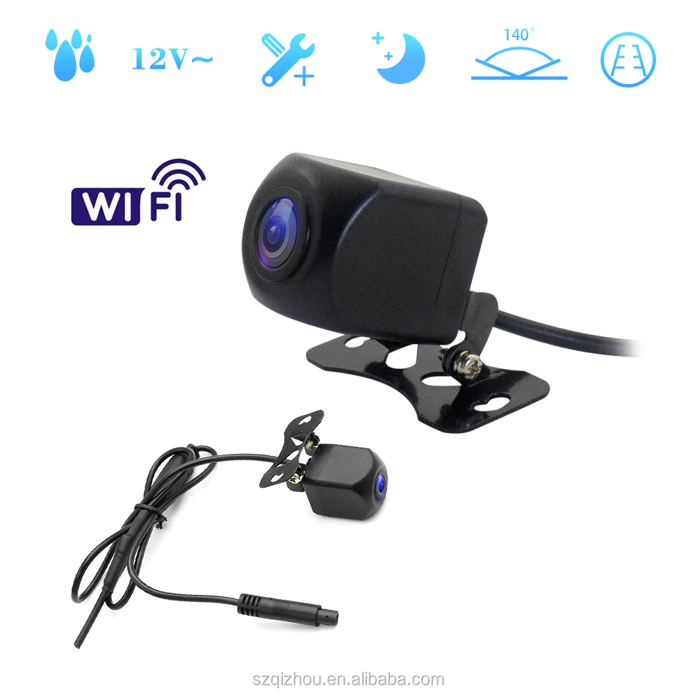 150°WiFi Wireless Car Rear View Cam Backup Reverse Camera For iPhone Androi^H5