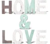 Custom Rustic Decorative Multicolor HOME & LOVE Wooden Letters Decorative Sign letters for Home Decoration