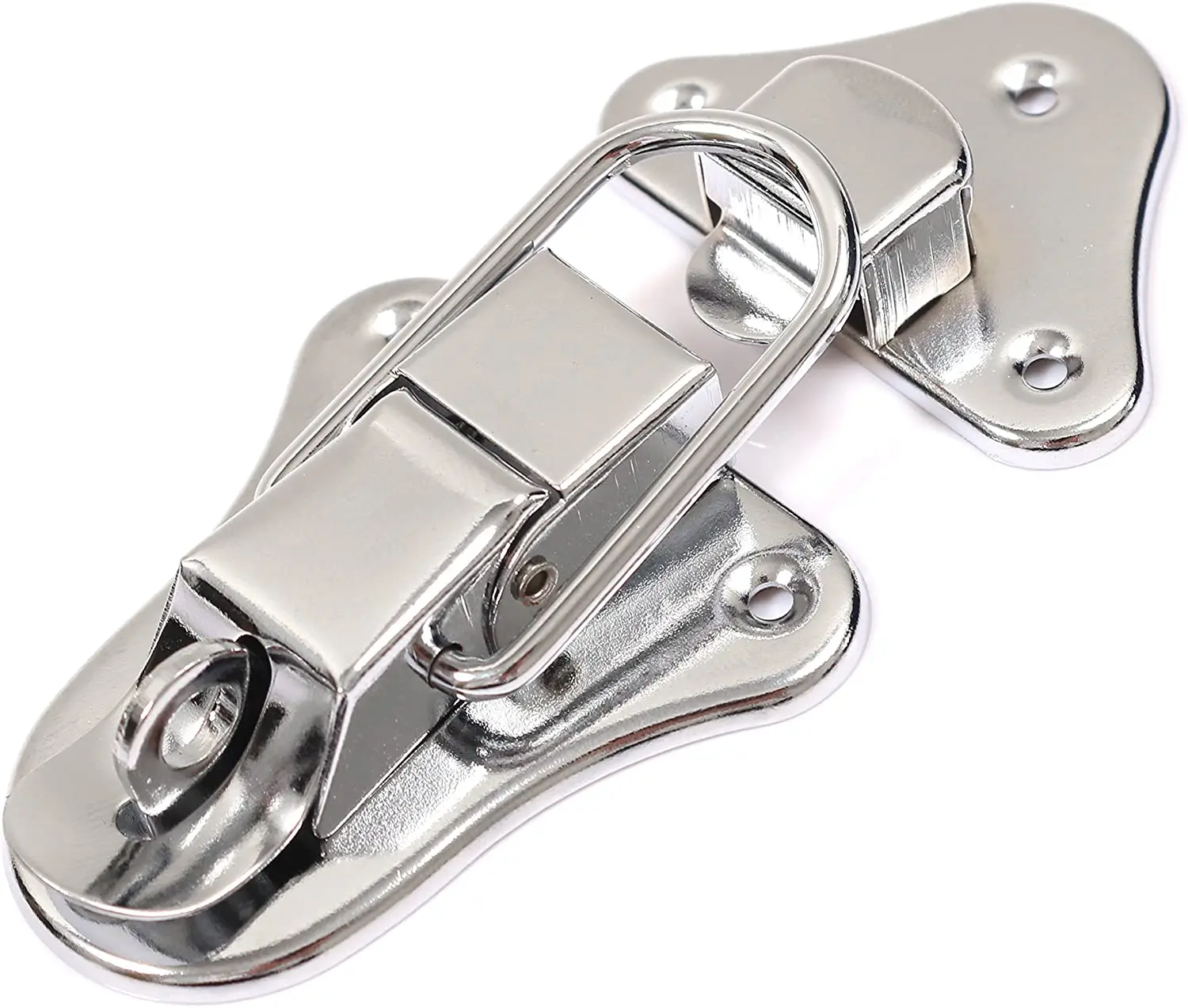 Chrome Plated Drawbolt Closure Latch Case Latch Key Locking Toggle