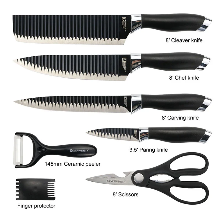 Everwealth Er0528 7pcs Cheap With Nonstick Coating Stainless Steel