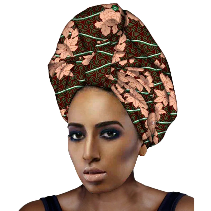 African Head Wraps Nigerian Gele Headtie For Women Rich Print Headband 