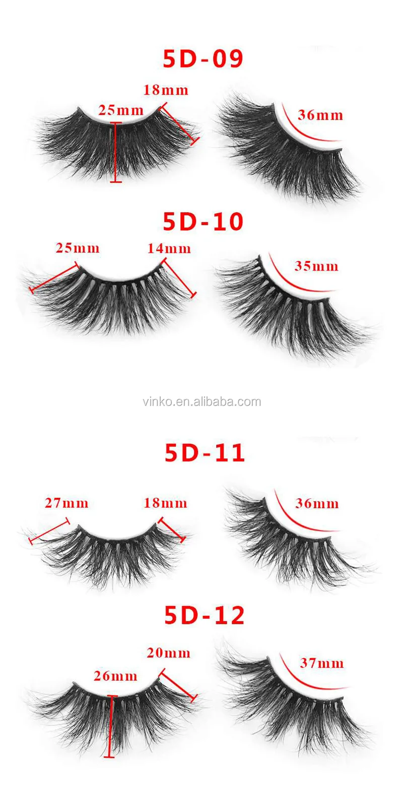 Best 5D 25mm Strip Eyelashes Vendor Private Label Mink Lashes
