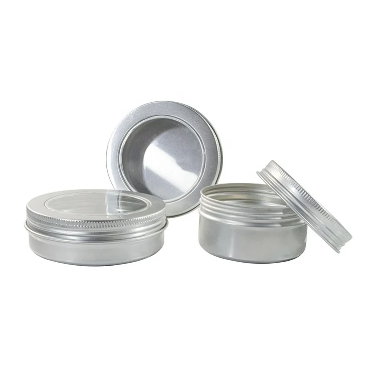 Aluminium Metal Tin Container 5g 10g 15g 20g 30g 40g 50g 60g 80g 100g 