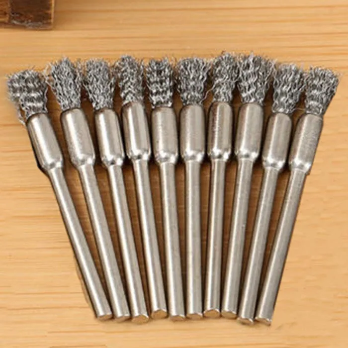 High Quality 5cm Pen Shape Stainless Steel Wire Jewelry Polishing Mini Wire Brushes