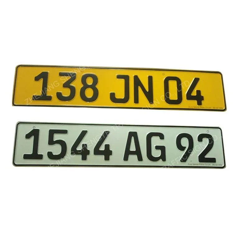 Uk Aluminum Car License Plate Aluminum 3m Reflective Number Plate - Buy ...