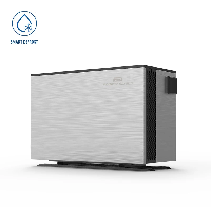 1-ton mini-split heat pump outdoor unit with copper lineset and wall-mounted indoor head
