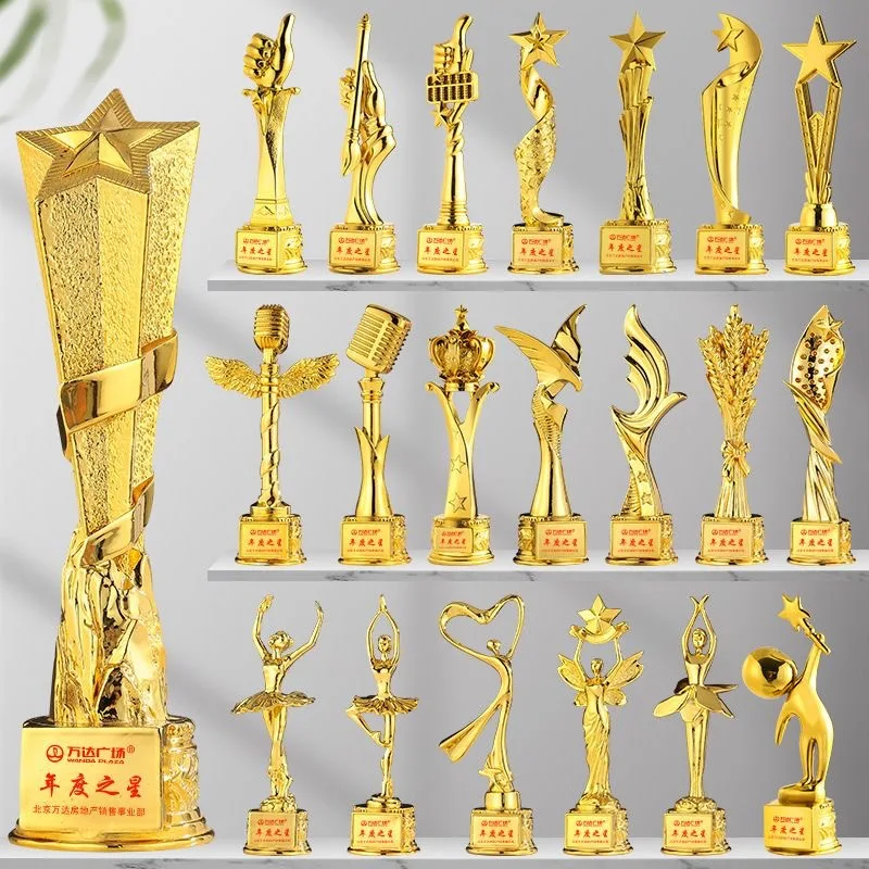 Cheap Wholesale Blue Star Crystal Trophy Custom Logo UV Printing Personalized Crystal Star Award Factory Customizable