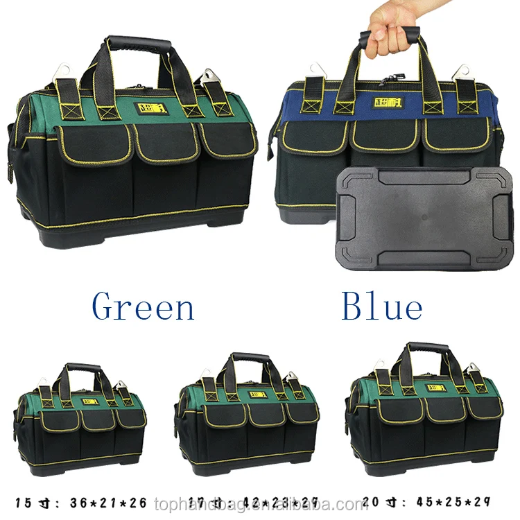 17inch Tool Bag Multipocket Tool Organizer With Adjustable Shoulder Strap Buy Canvas