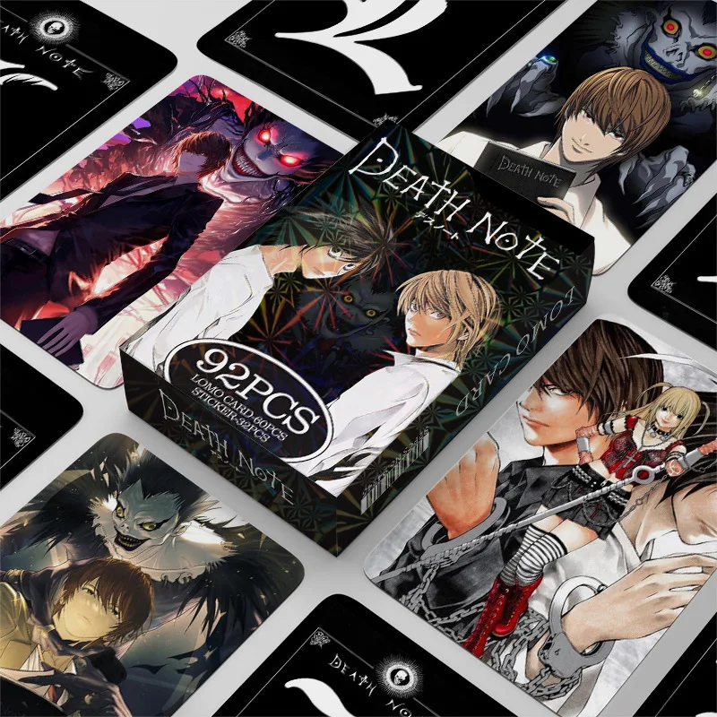 92PCS/BOX Cartoon Death Note Yagami Light L Ryuuku Cards