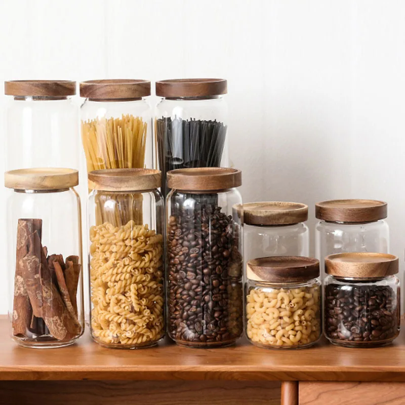 Buy Wholesale China Bpa Free Borosilicate Glass Food Storage Jar With  Acacia Wood Lid, Glass Storage Canisters For Foods & Glass Canisters at USD  5.3