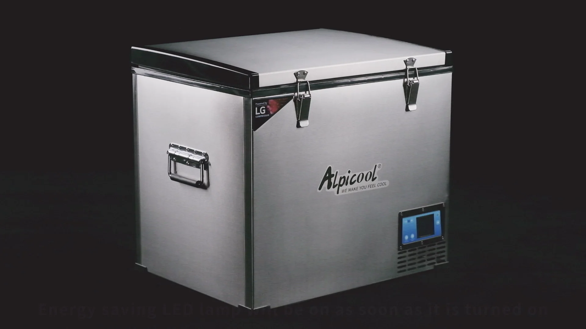 Bd60 60l Car Fridge Freezer Combination Ac/dc 12v Portable Camping