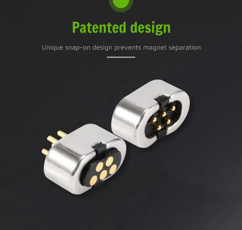 Spring Loaded Electrical Contacts 5pin Self Locating Connector