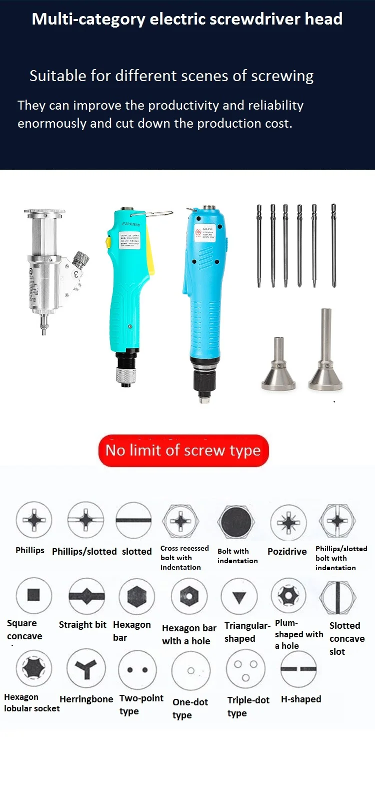 Portable Automatic Screw Feeder Machine Adjustable Torque Handheld Pneumatic Screwdriver Screw