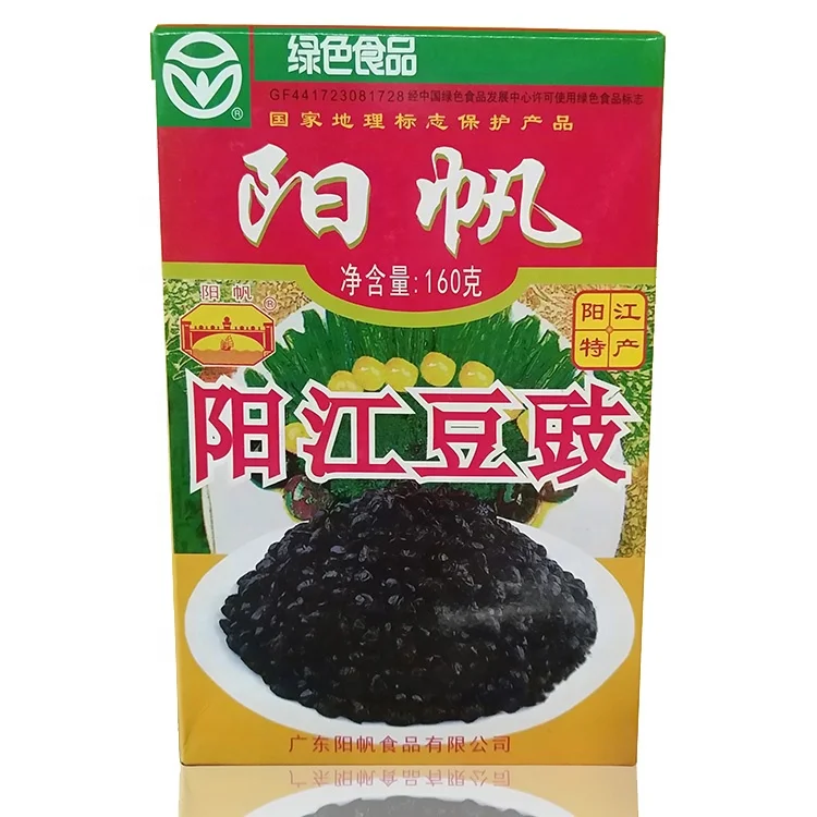 
High Quality Yangjiang No Additives 160g Douchi/tempeh Cooking Seasoning Black Bean Sauce 