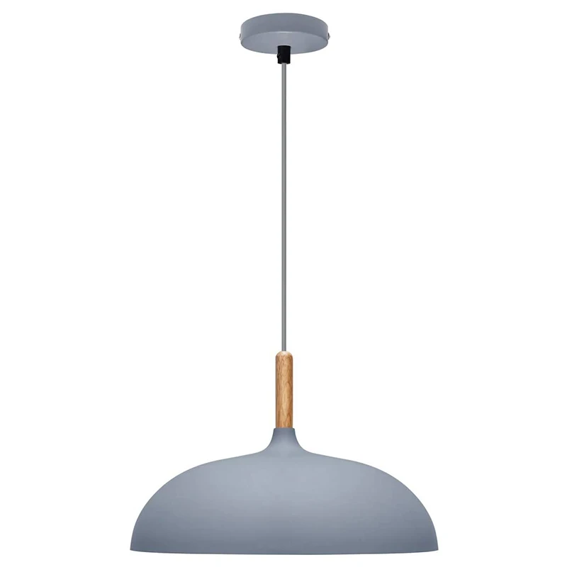 Minimalist Modern Retro Pendant Lamps E27 Wood & Metal Lampshade Hanging & Pendant Light