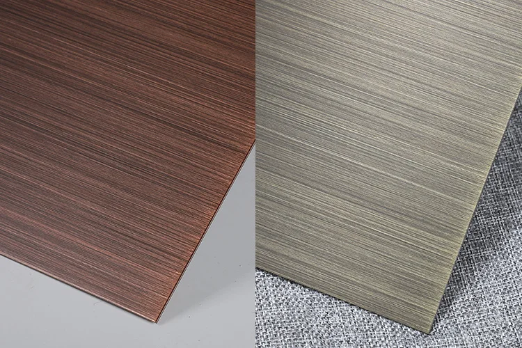 アンティークブロンズカラー銅コーティングヘアライン仕上げステンレス鋼板 Buy ブロンズ仕上げステンレス鋼板 ブロンズヘアラインステンレス鋼板 カラーステンレス鋼ブロンズシート Product On Alibaba Com