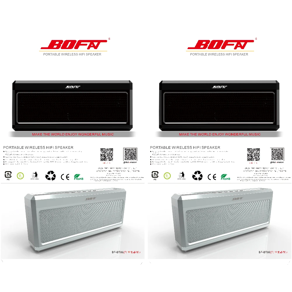 2020 High power portable outdoor wireless bluetooth speaker with TF music player - ANKUX.COM