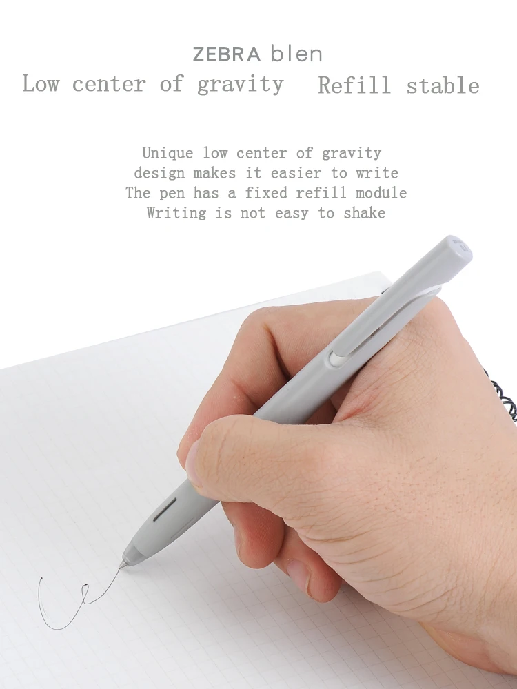 Zebra Plastic Blen Ballpoint Pen 0.5mm 0.7mm Waterproof Lightproof