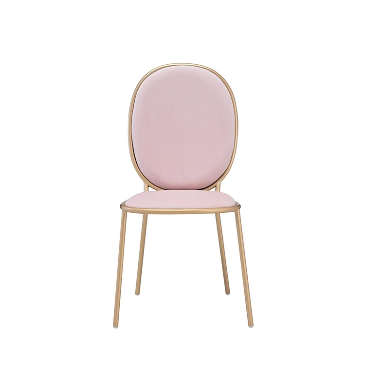 Metal Frame Round Back Restaurant Dining Chair