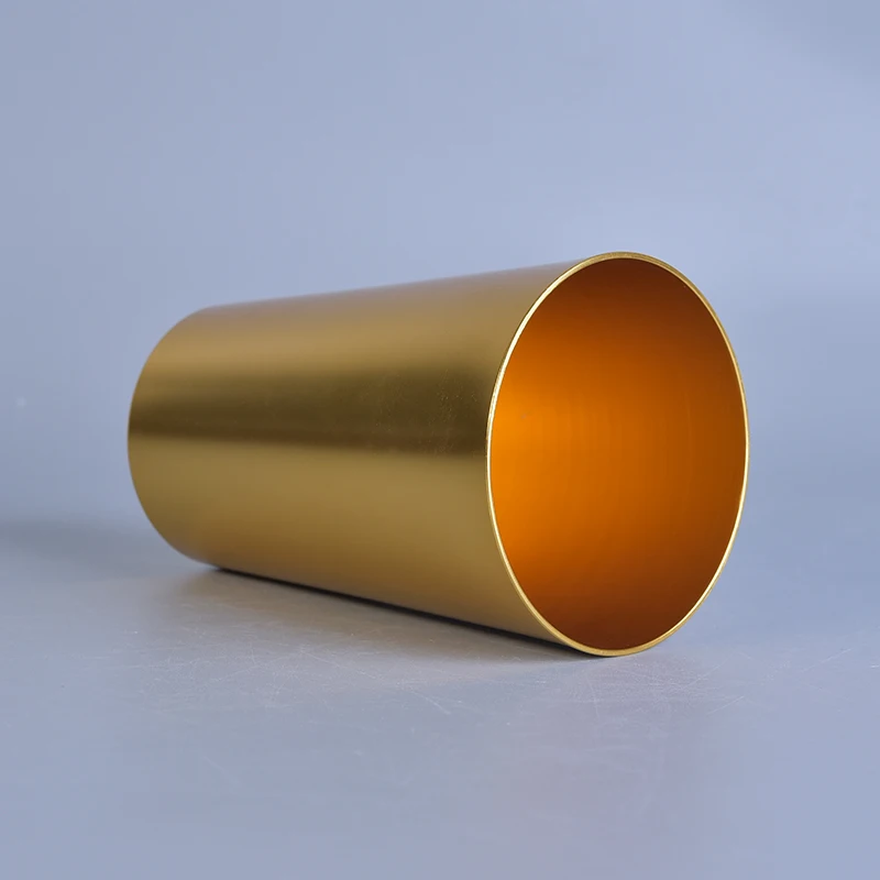 Decorative Gold Candle Holder Metal Material