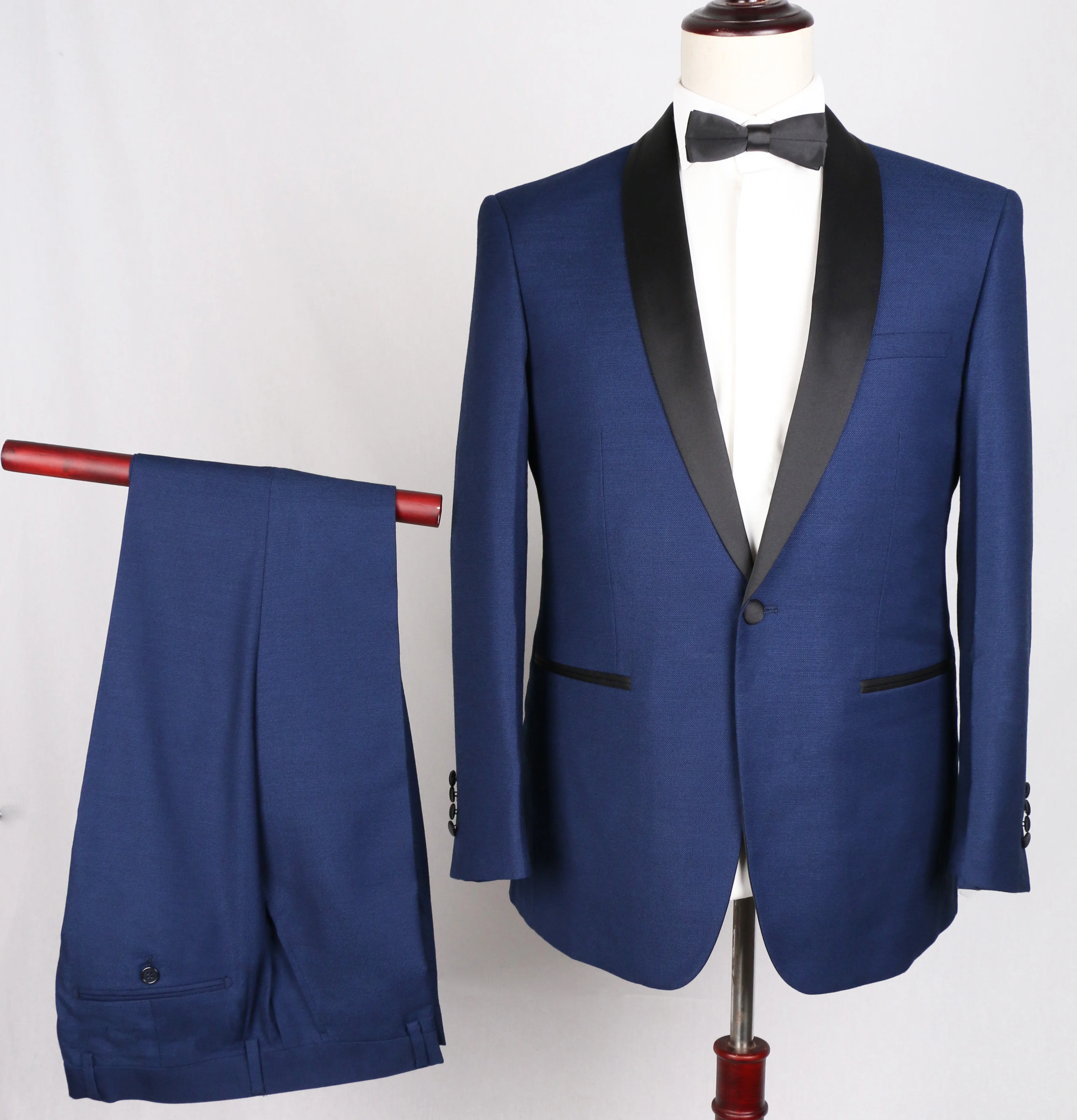 rts常规合身定制西装男士批发男士修身时尚服装商务吸烟披肩翻领晚