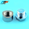 Stainless steel O2 sensor bungs with mild steel hex plug cap
