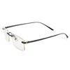 Luxury eyewear manufacturers Specs Frames 18K Solid Gold Temples Full of Black Diamonds Setting for Gift
