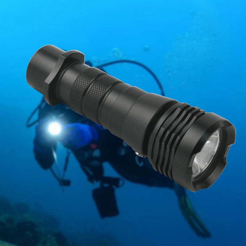 Boruit New Coming L2 Led Dive Flashlight Torch 80m Underwater Light Xm ...