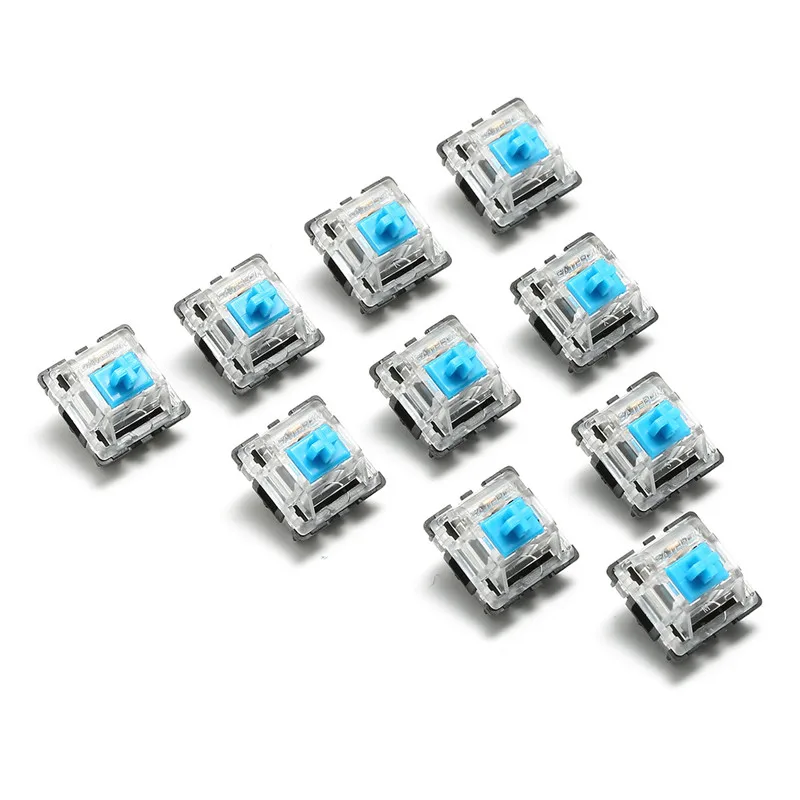 SAUJNN 10Pcs Keyboard KeyCaps 3 Pin USB Wired Mechanical Switch Blue for Gateron for Cherry MX Switch Keyboard Sampler Tester Kit Z08 SAUJNN 10Pcs Keyboard KeyCaps 3 Pin USB Wired Mechanical Switch Blue for Gateron for Cherry MX Switch Keyboard Sampler Tester Kit Z08