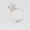Fine jewelry four prong setting 18K white gold 2ct moissanite wedding ring
