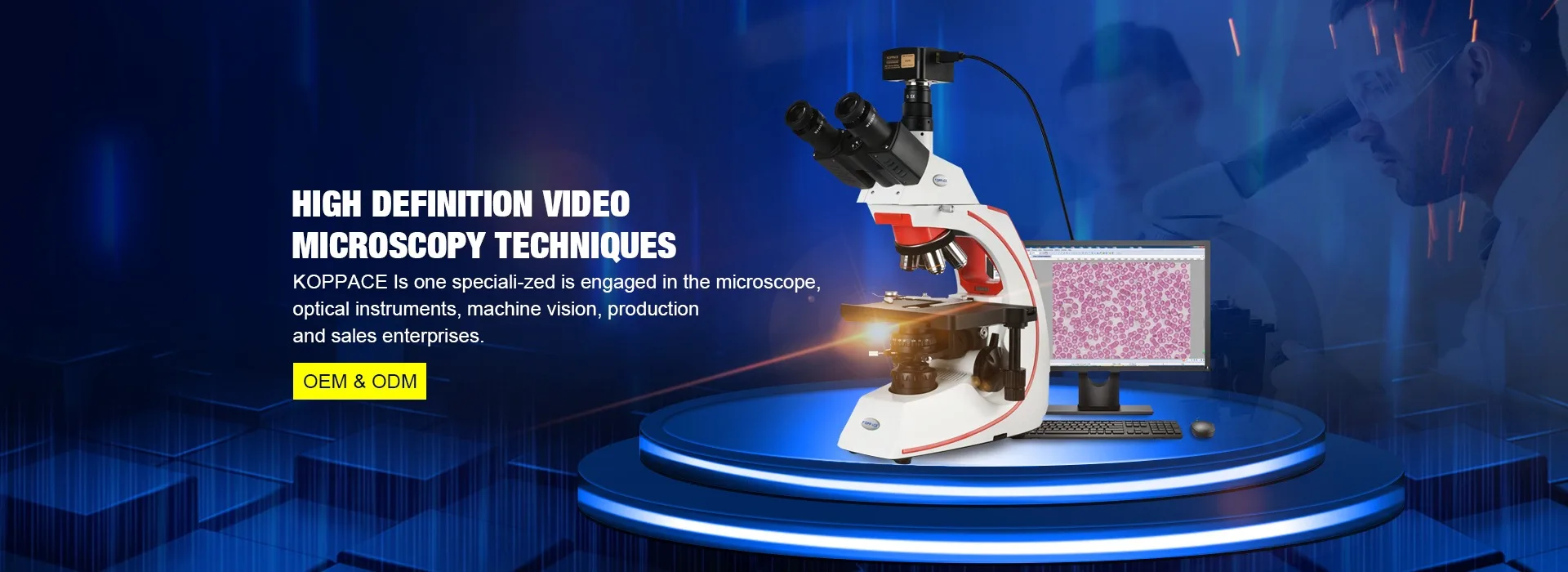 KOPPACE 3.5X-90X Stereoscopic Measuring Microscope 2MP Full HD 1080P 60FPS HDMI Electron Industry Digital Microscope 