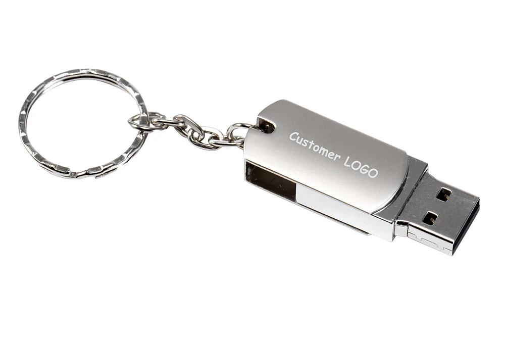Customer logo Metal USB flash drive Portable Pen drive 128GB 64GB 32GB 16GB 4GB pendrive mini flash USB memory stick - ANKUX.COM