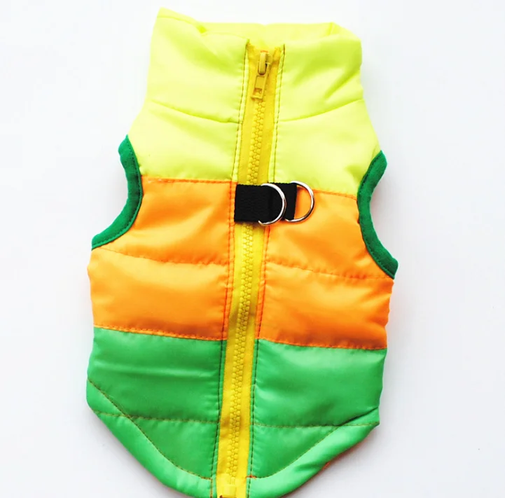 Winter Clothing Cotton-Padded Jacket Waistcoat Out Pull Buckle Pet Dog Clothes
