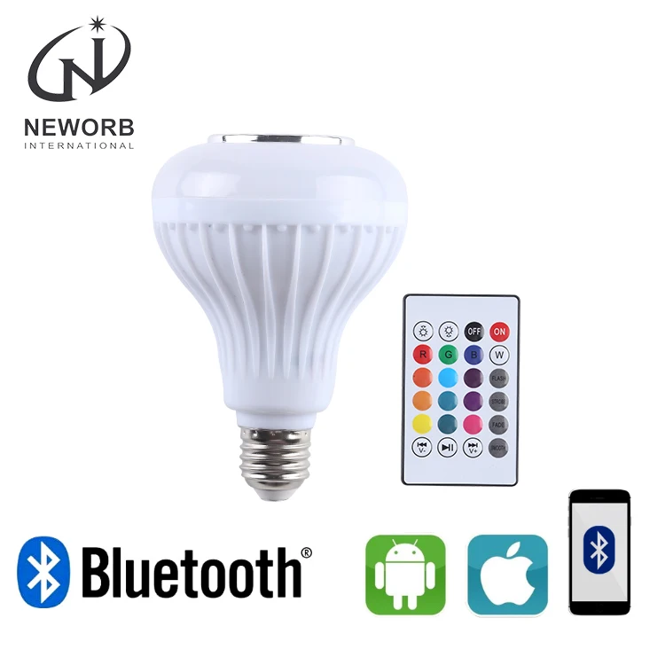 NEWORB China Manufacturer E27 B22 10W Smart Phone Control Multi Color Led Music Bulbs Prices