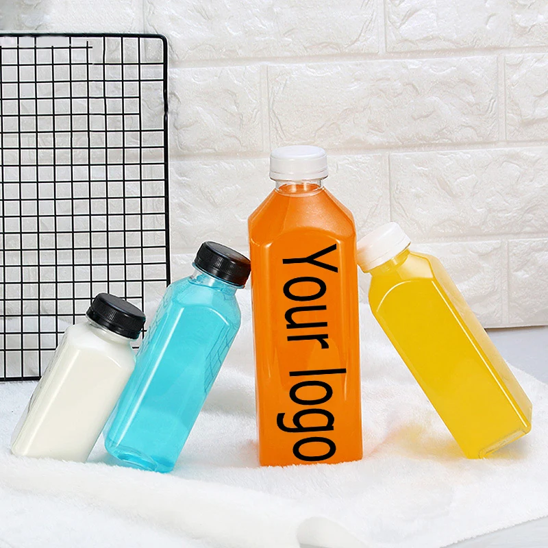 250ml 300ml 350ml 500ml Pet Empty Plastic Juice Bottles With Caps. 8oz