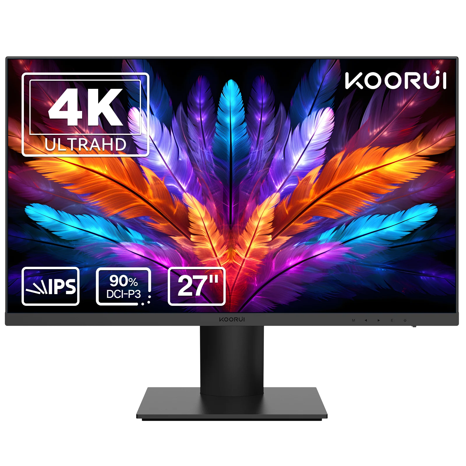 KOORUI 4K Gaming Monitor - 27 Inch, IPS, HDR10, 90% DCI-P3