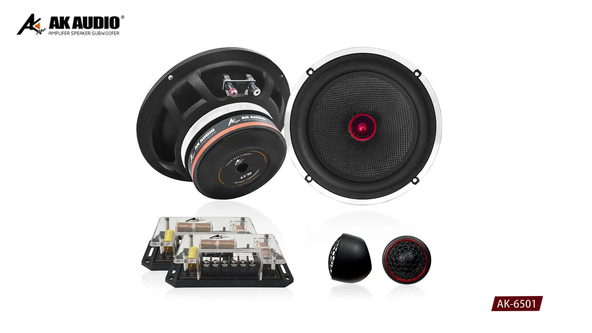 AK-6501 Car Speakers - High Quality 6.5 Inch Components