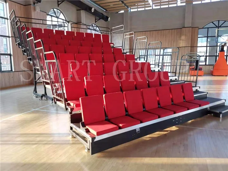 Telescopic Bleachers With Comfortable Foldable Bleacher Seats Concert
