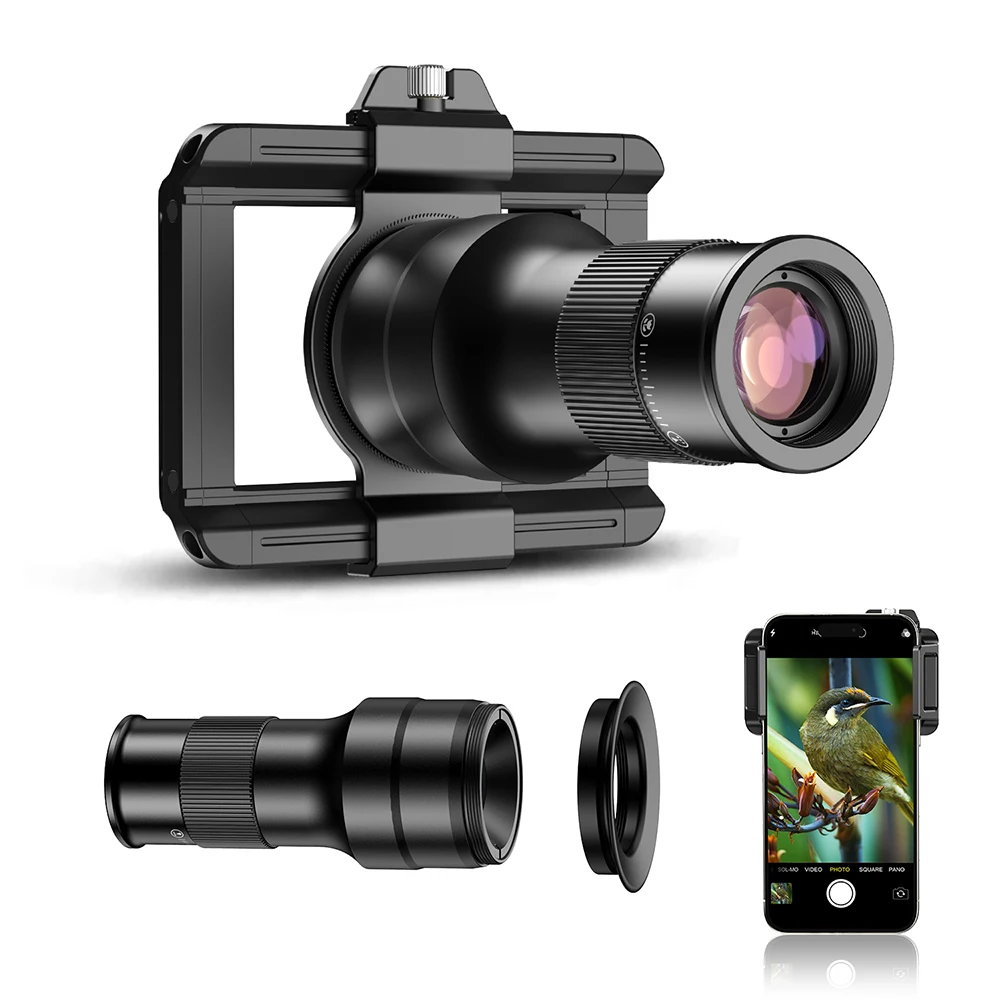 アーママ　本体、レフィル Universal 6X TeleMacro Lens Kit for Mobile Phones - Manual Focus