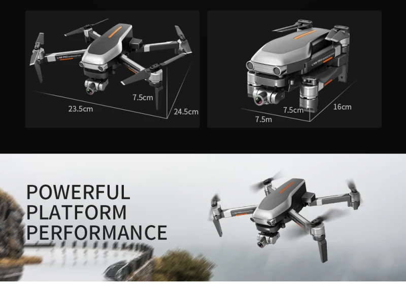 L109 Pro GPS Profissional Drone with HD 4K Camera 2-Axis Anti-Shake Self-Stabilizing Gimbal 5G WiFi FPV RC Quadcopter Helicopter