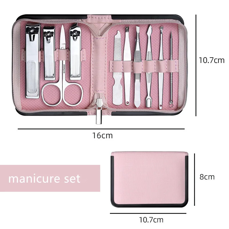 product professional factory pedicure tools 10 pcs manicure set-6
