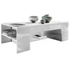 large white high gloss mdf modern storage center coffee table