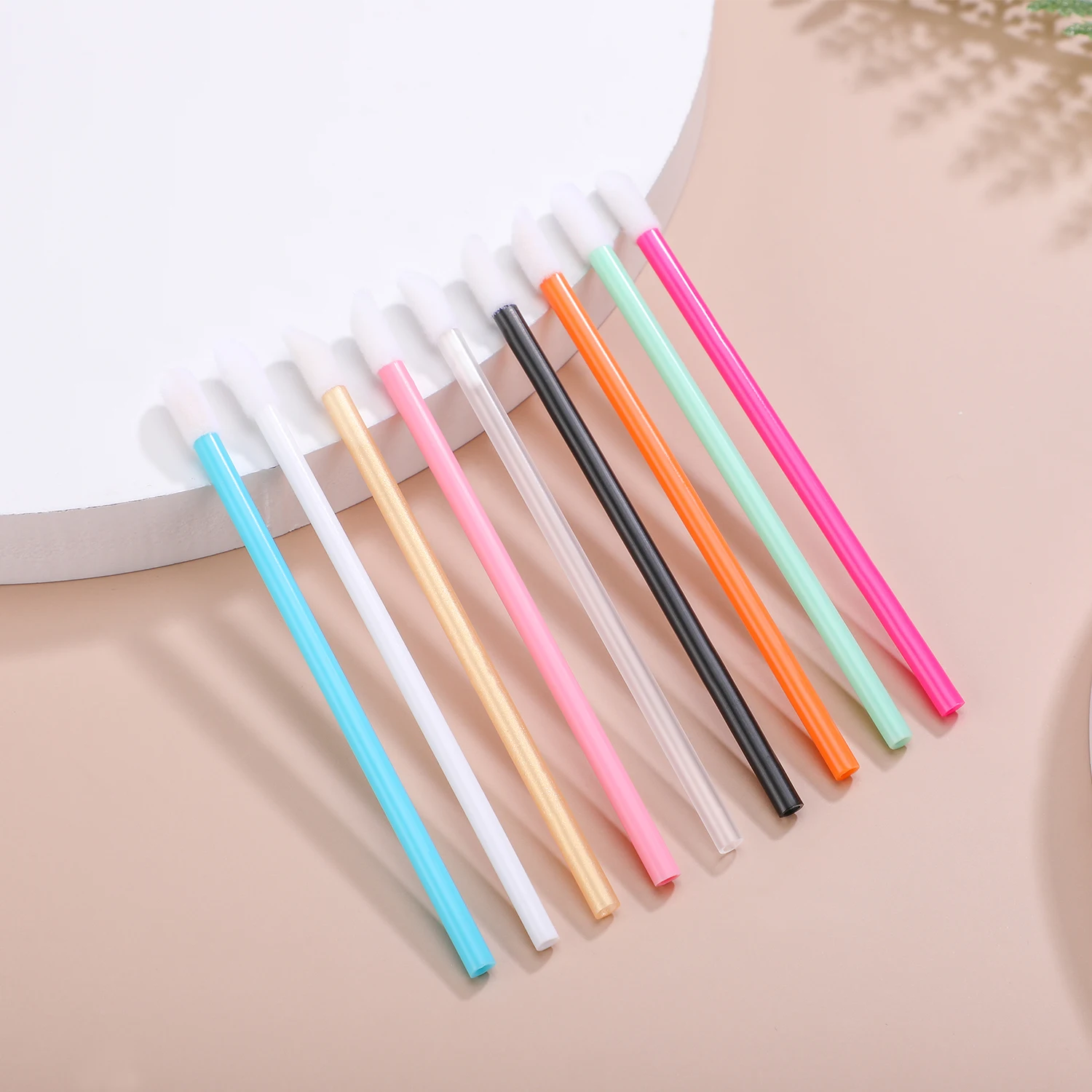 Bsmall Makeup Applicator Lipstick Gloss Brush 50pcs/set Disposable Lip