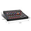 GAX-CT6 6 Channel Powered Mixer/Intelligent Bluetooth Digital Audio Mixer With Great Price