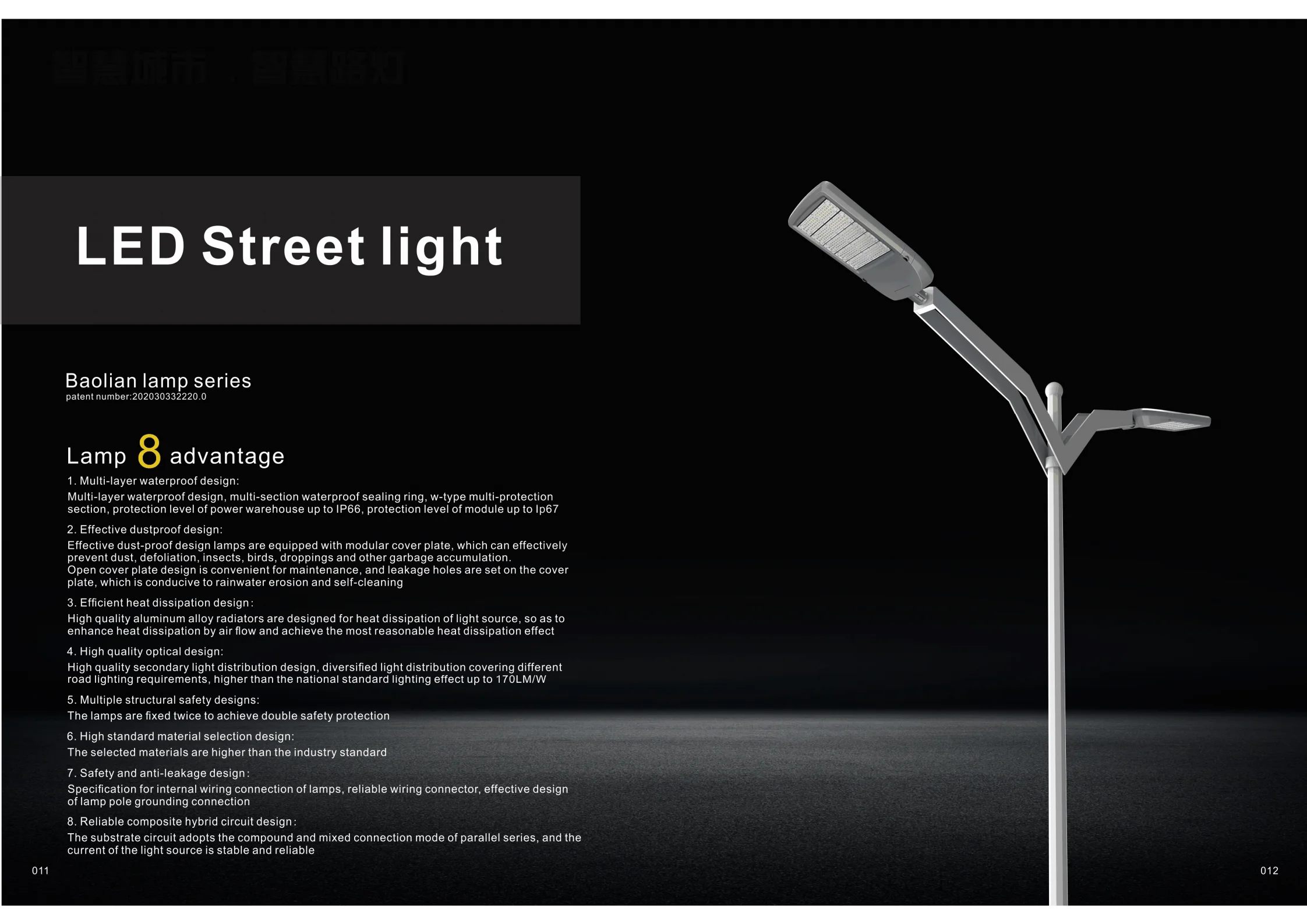 HOMBO Biggest Company luminarias publicas calle 120w de led estancas - ANKUX.COM