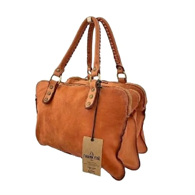 High Quality Handmade In Italy Vegetable Tanned Leather Bag Mosca With