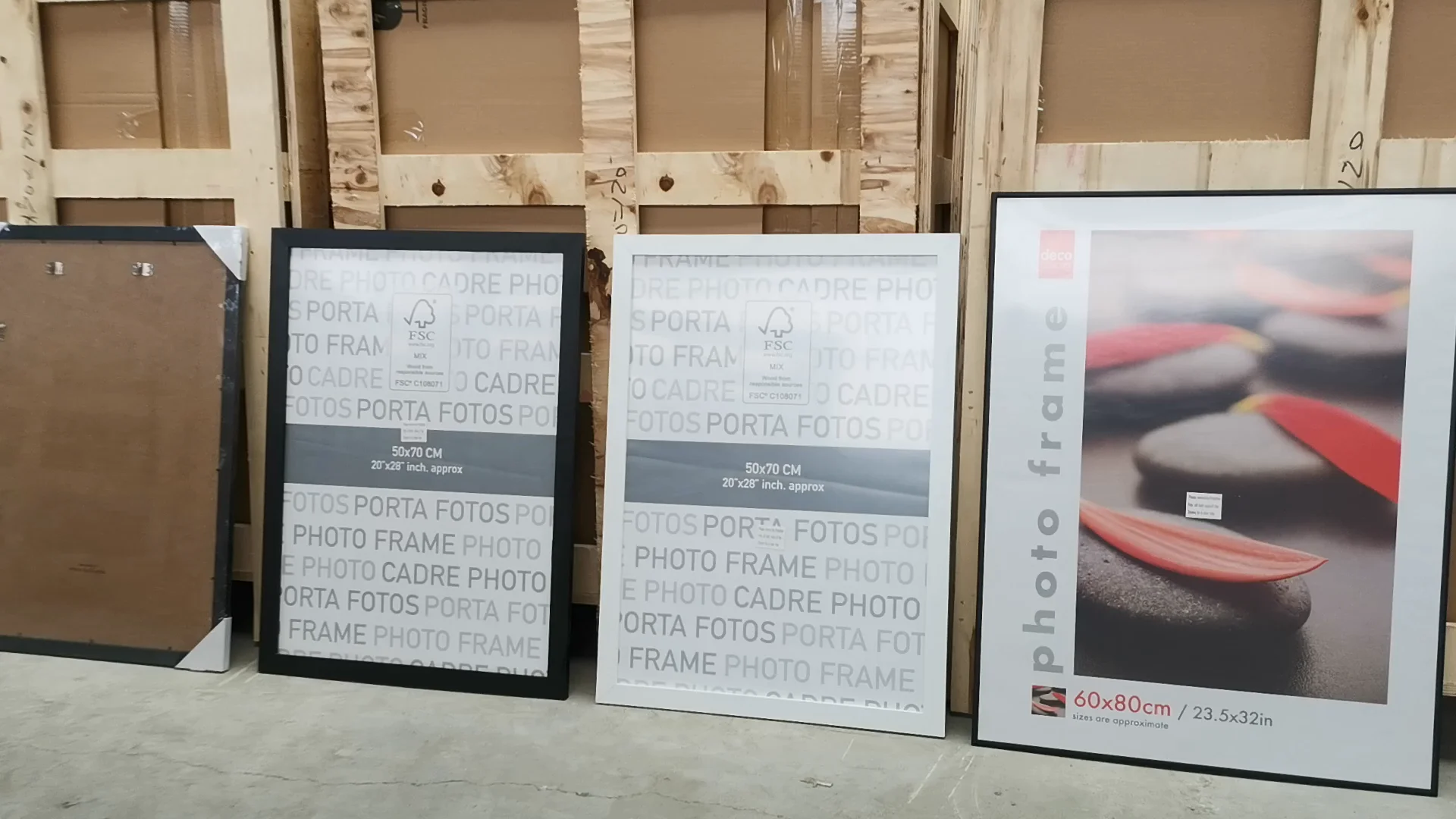 Wholesale Cheap Wood Poster Frames Mdf Large Sizes Wall Photo Frame 24x36" 50x60 50x70 60x80